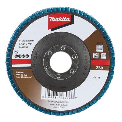 Flap Disco 115 mm Grão Z60 D-63753 Makita