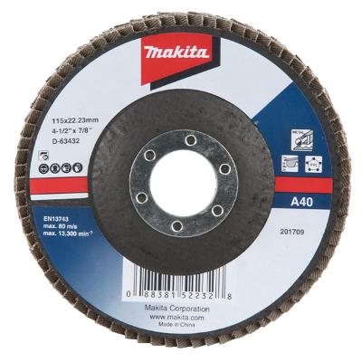 Flap Disco 115 x 22.23 mm Grão A40 D-63432 Makita