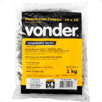 Prego com Cabeça 10 x 10 (7/8 x 17") Polido 1 Kg Vonder - 2