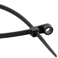 Abraçadeira Nylon Parafusos 300 x 4,8 mm Preta com 100 Peças Vonder