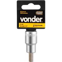 Soquete Allen Encaixe 1/2'' 8 mm CRV Vonder - 1