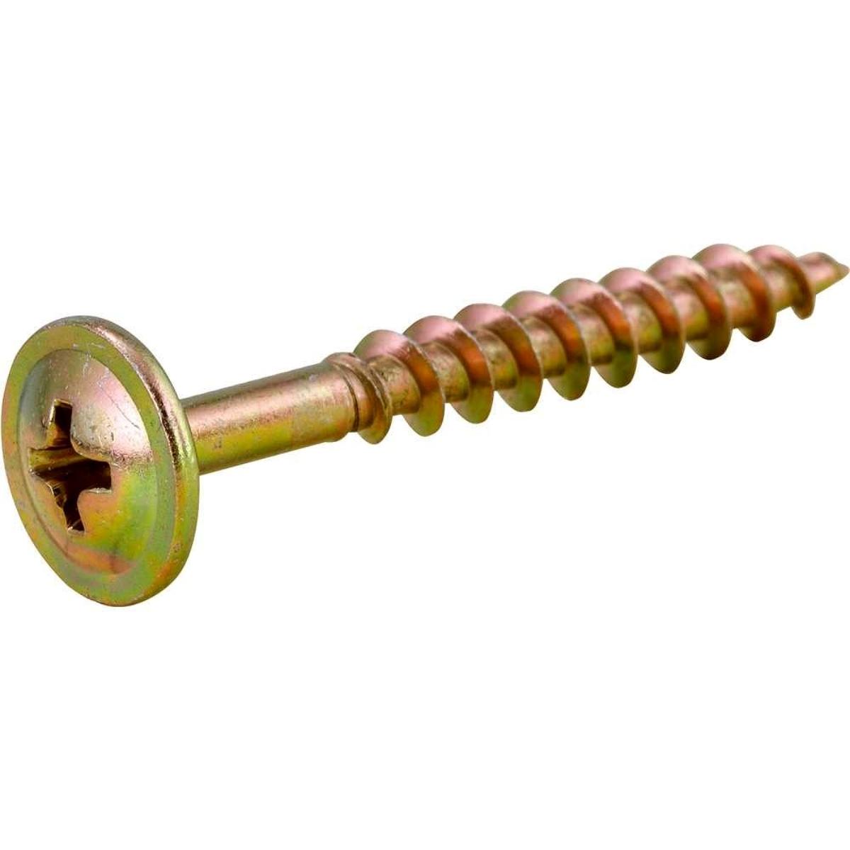 Parafuso Madeira 4,5 x 35 mm Chipboard Cabeça Flangeada Phillips 500 Peças Vonder - 2