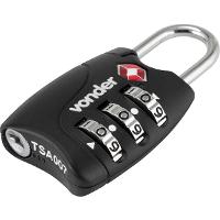 Cadeado com Segredo 3 Algarismo TSA Preto Vonder - 5