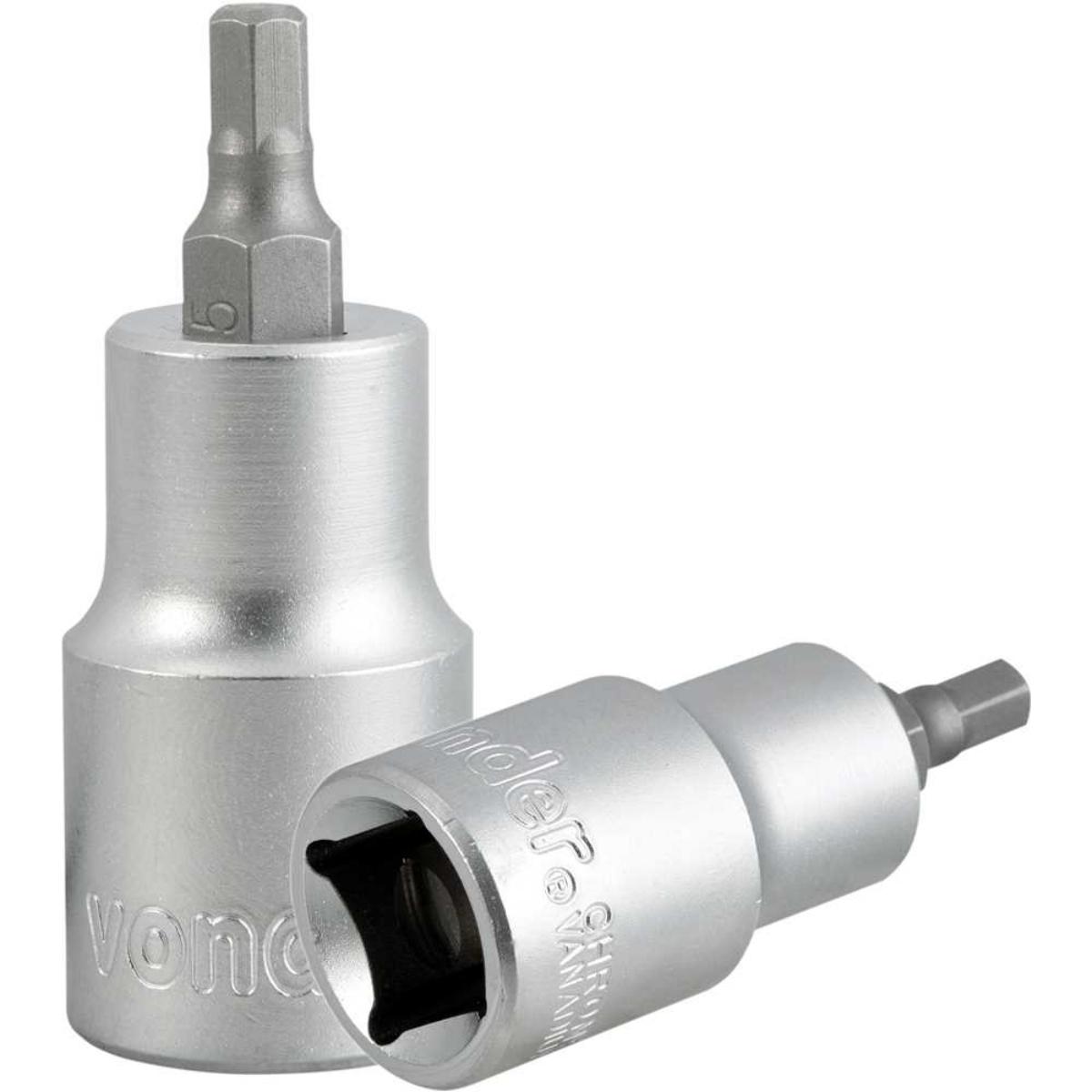 Soquete Allen Encaixe 1/2'' 5 mm CRV Vonder - 5