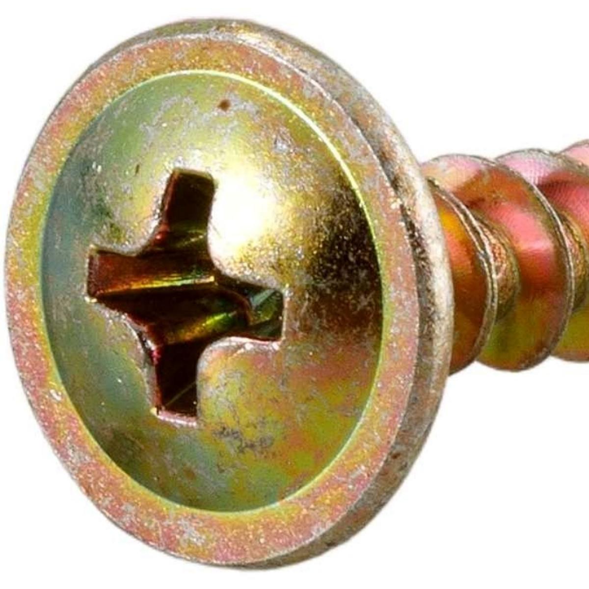 Parafuso Madeira 4,5 x 20 mm Chipboard Cabeça Flangeada Phillips 500 Peças Vonder - 2