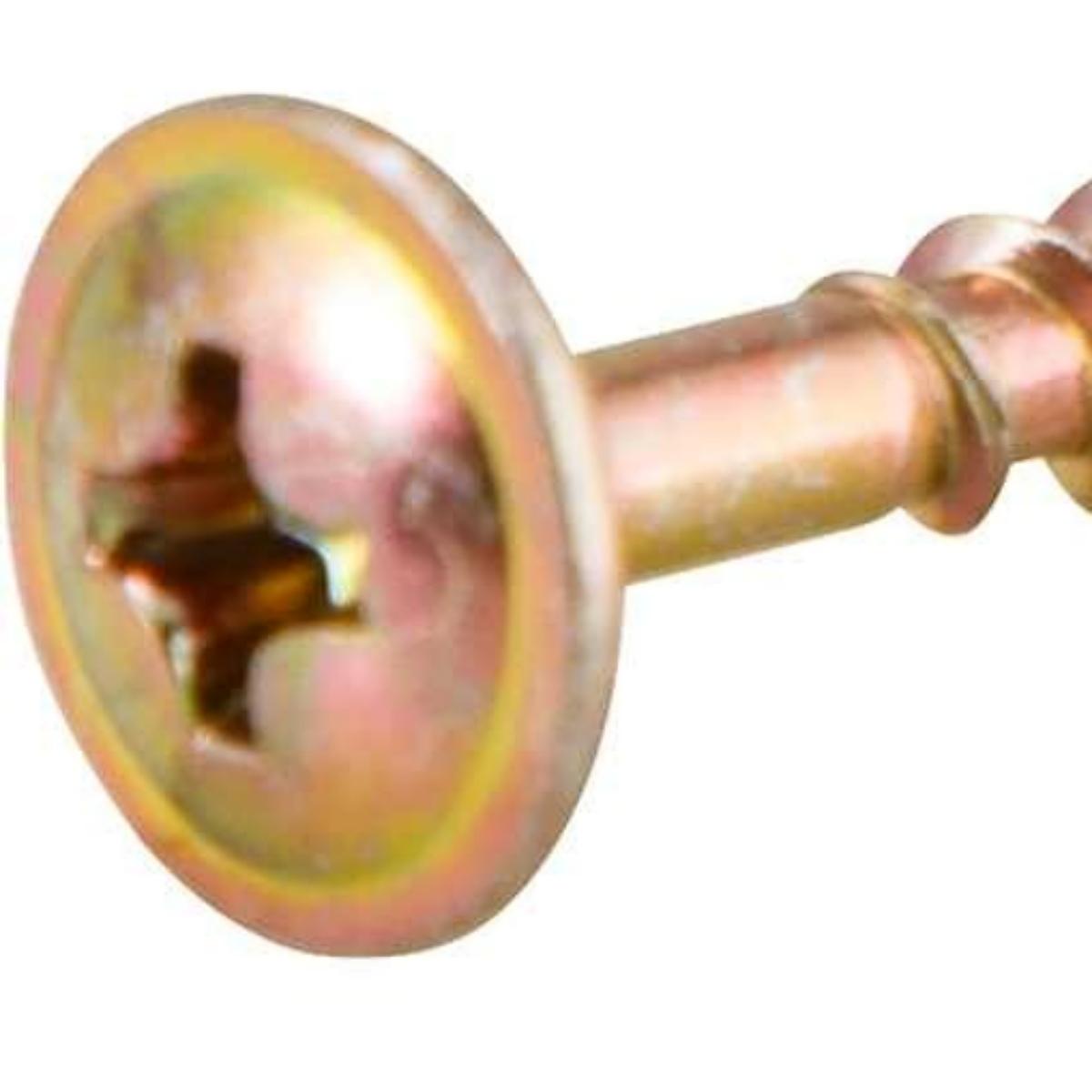 Parafuso Madeira 3,5 x 40 mm Chipboard Cabeça Flangeada Phillips 500 Peças Vonder - 5