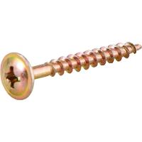 Parafuso Madeira 3,5 x 40 mm Chipboard Cabeça Flangeada Phillips 500 Peças Vonder - 1