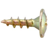 Parafuso Madeira 3,5 x 12 mm Chipboard Cabeça Flangeada Phillips 1000 Peças Vonder - 3