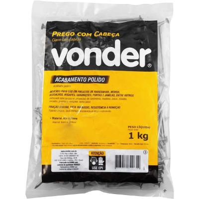 Prego com Cabeça 24 x 66 (6 x 3) Polido 1 Kg Vonder