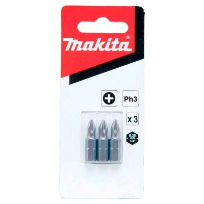Ponta Bits Conjunto 3 Peças Ph 3-25 mm Makita