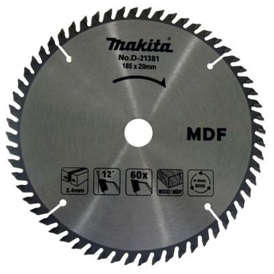 Disco Serra 60 Dentes 185 x 20 mm D-21381 Makita