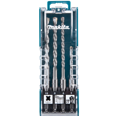 Kit de Brocas TCT SDS-Plus 4 Peças Makita