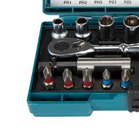 Kit de Bits e Soquetes 21 Peças com Chave Catraca B-54081 Makita - 5