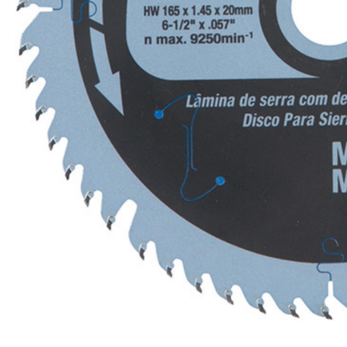 Disco Serra 60 Dentes 165 mm x 20 mm HI-ATB B-56895 Makita - 3