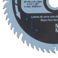 Disco Serra 60 Dentes 165 mm x 20 mm HI-ATB B-56895 Makita - 3