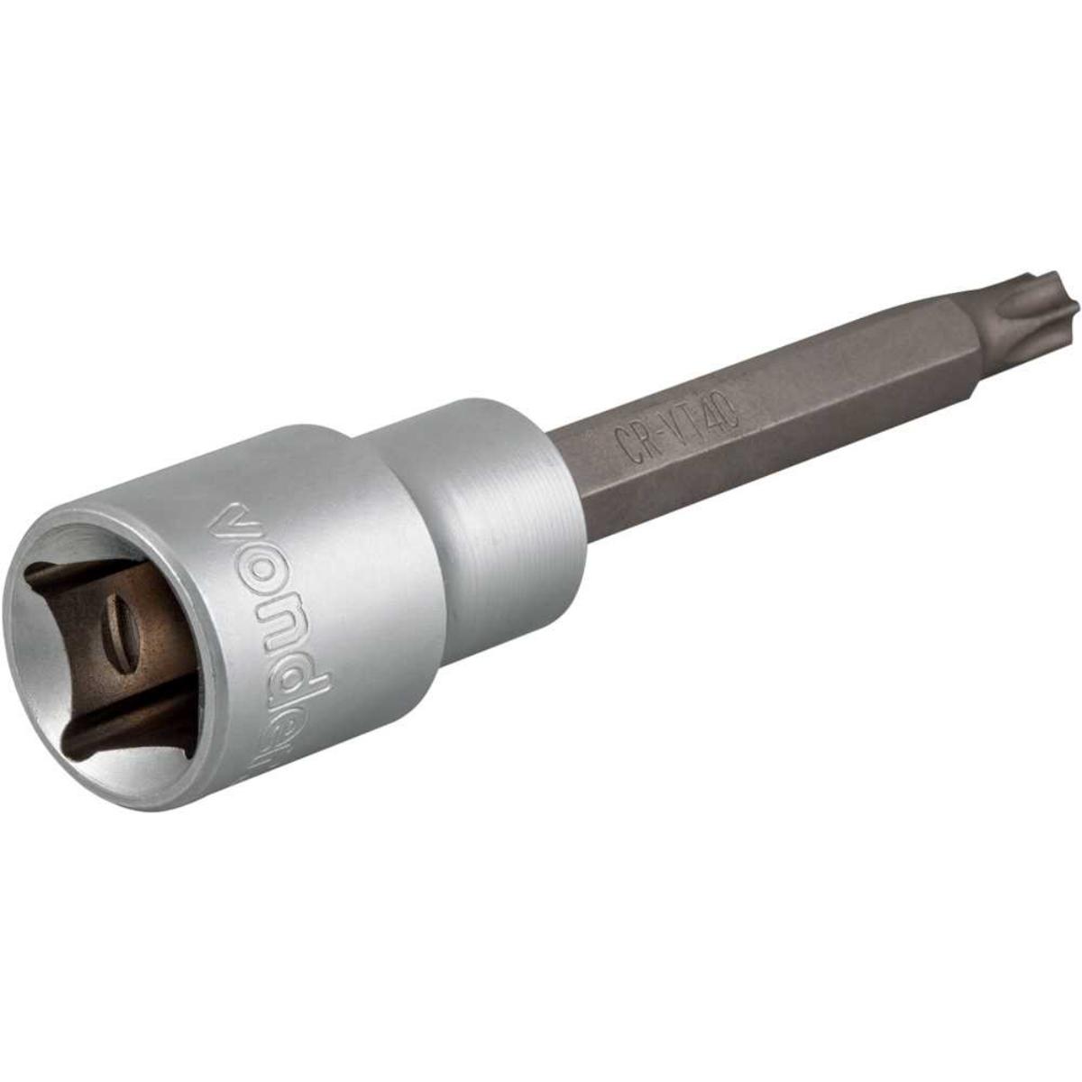 Soquete Hexalobular Encaixe 1/2'' Longo T40 Vonder - 3