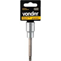 Soquete Hexalobular Encaixe 1/2'' Longo T40 Vonder - 2