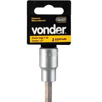 Soquete Hexalobular Encaixe 1/2'' Longo T40 Vonder