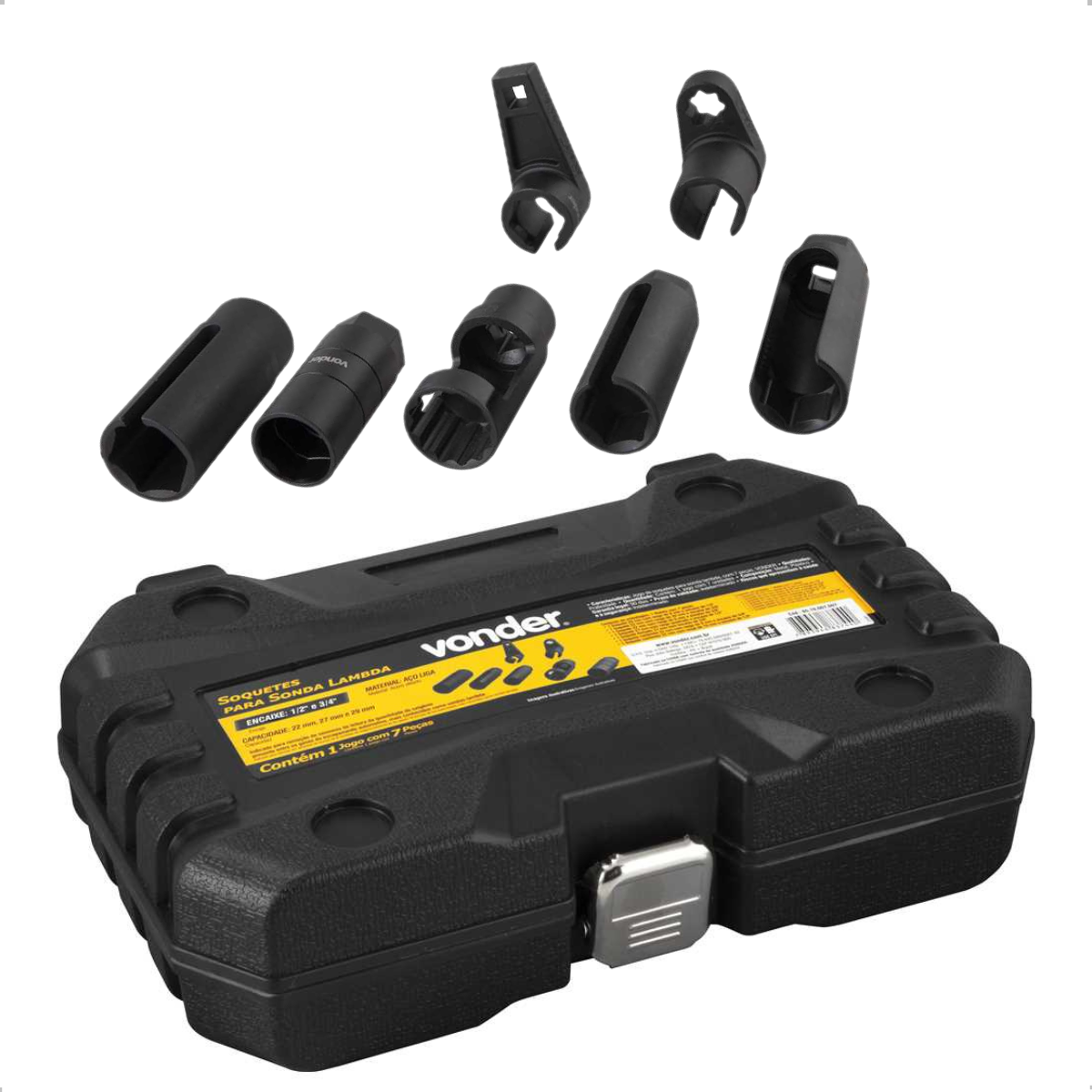 Jogo Soquete para Sensor Sonda Lambda com 7 Peças Vonder - 1