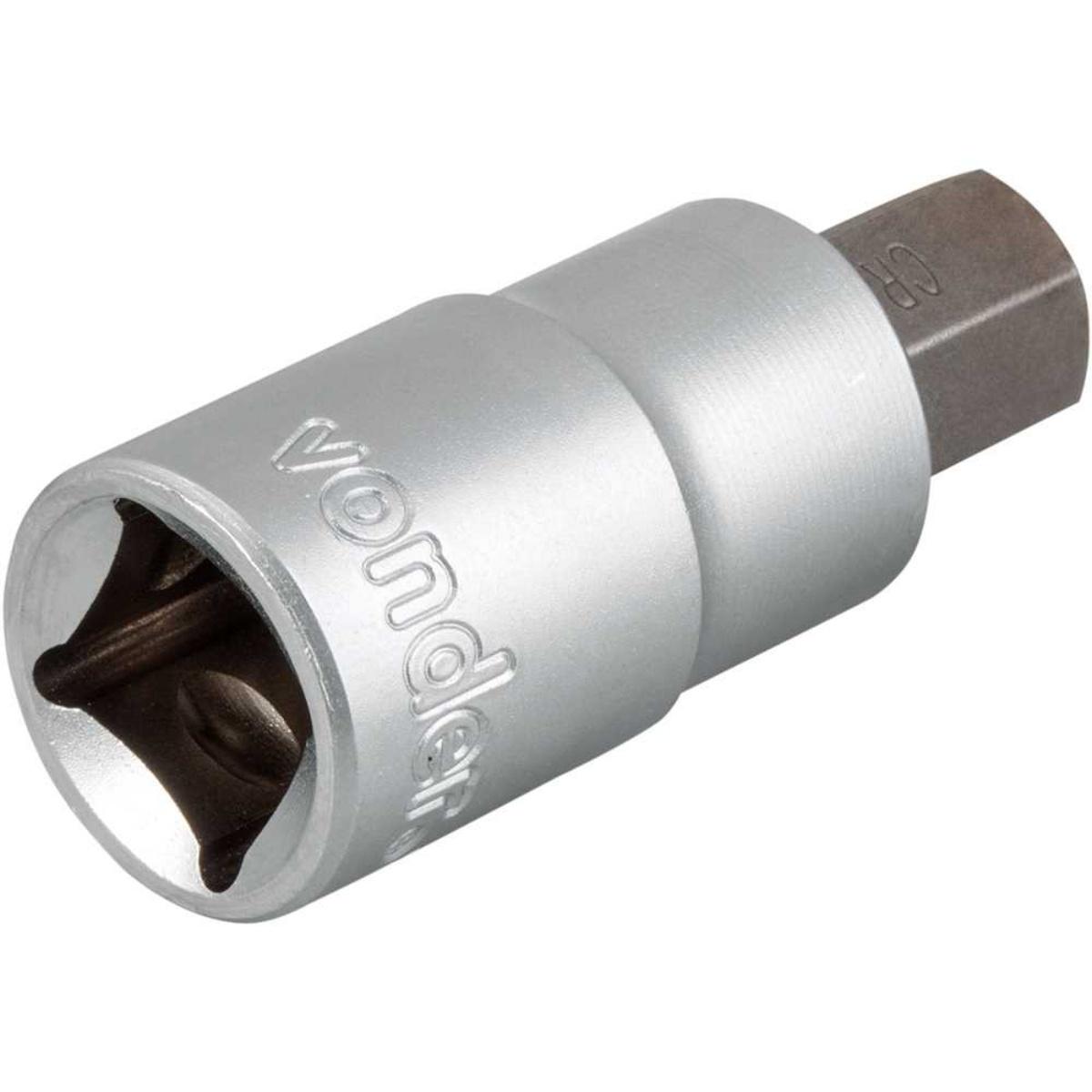 Soquete Hexagonal Encaixe 1/2'' 12 mm Vonder - 1