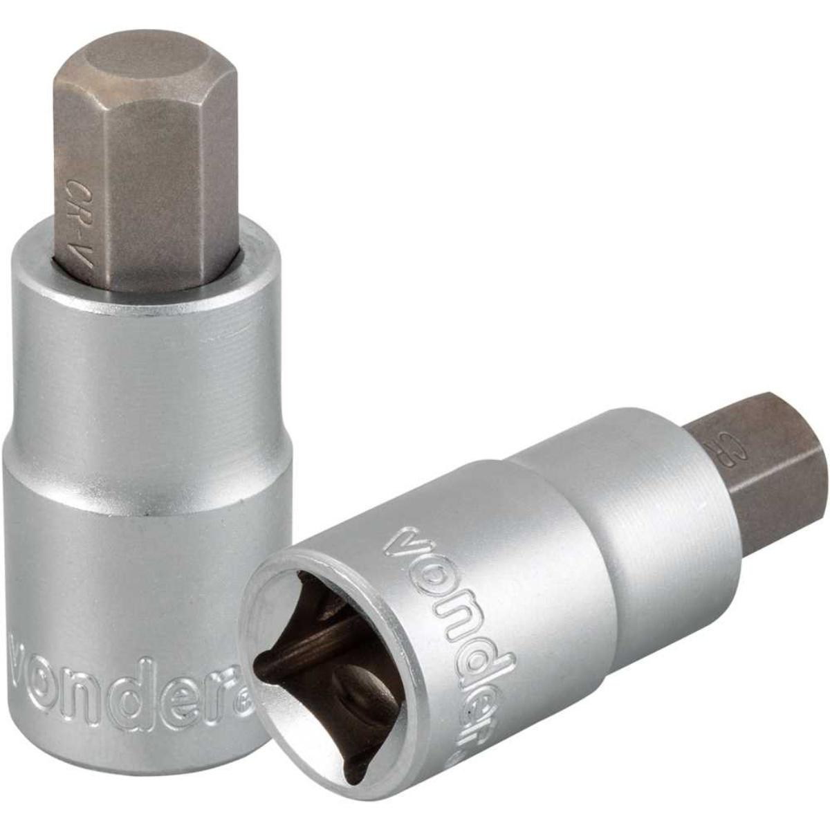 Soquete Hexagonal Encaixe 1/2'' 12 mm Vonder - 5