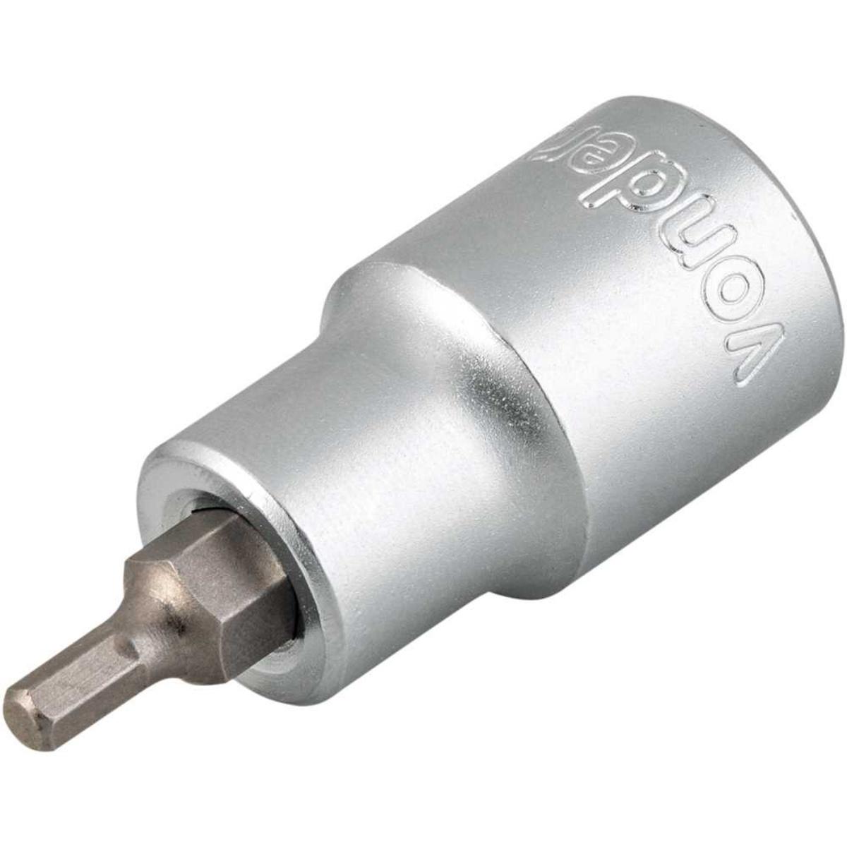 Soquete Hexagonal Encaixe 1/2'' 4 mm Vonder - 1