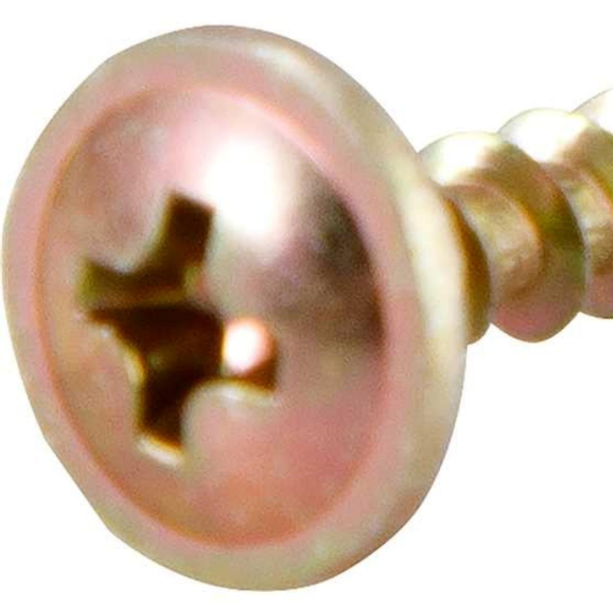 Parafuso Madeira 3,5 x 25 mm Chipboard Cabeça Flangeada Phillips 500 Peças Vonder - 2