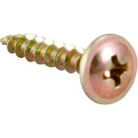 Parafuso Madeira 3,5 x 25 mm Chipboard Cabeça Flangeada Phillips 500 Peças Vonder - 1