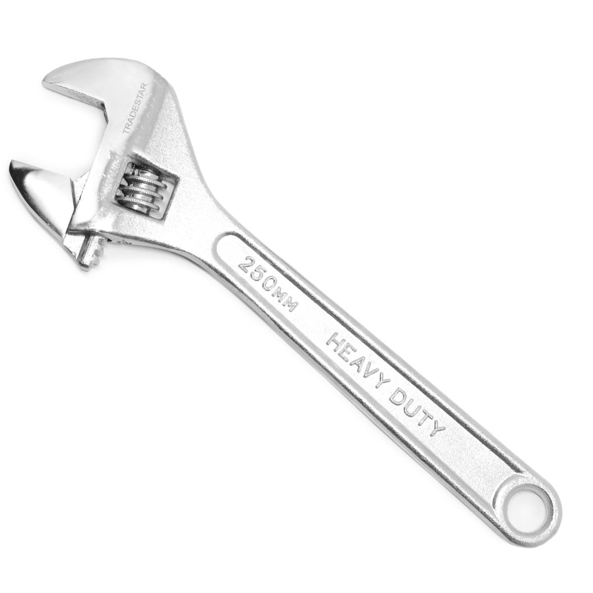 Chave Ajustável 10'' Aço Carbono Cromada Tradestar - 1