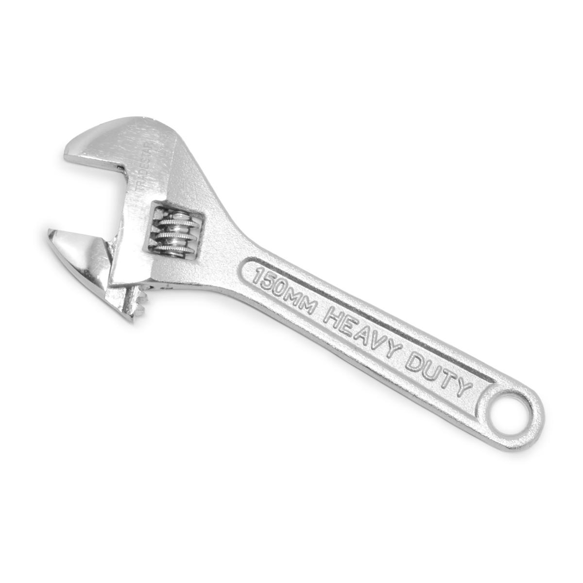 Chave Ajustável 6'' Aço Carbono Cromada Tradestar - 2