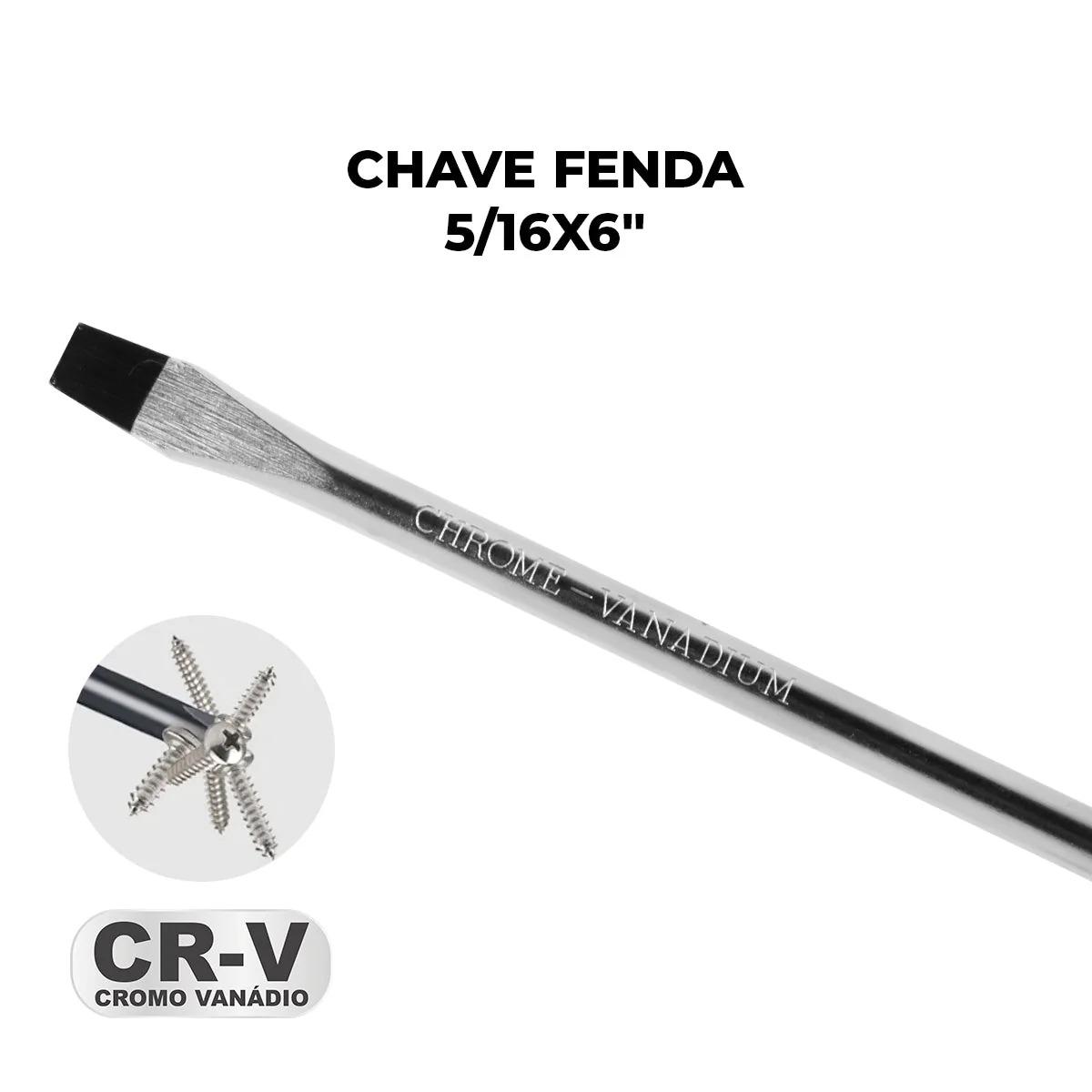 Chave Fenda 5/16 x 6'' CR-V Tradestar - 5