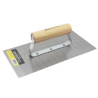 Desempenadeira Aço Lisa 12 x 25 cm Cabo Madeira Tradestar