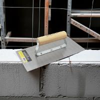 Desempenadeira Aço Lisa 12 x 25 cm Cabo Madeira Tradestar - 5