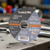 Disco de Corte 115 x 1 mm Furo 7/8" Aço e Inox Tradestar - 2