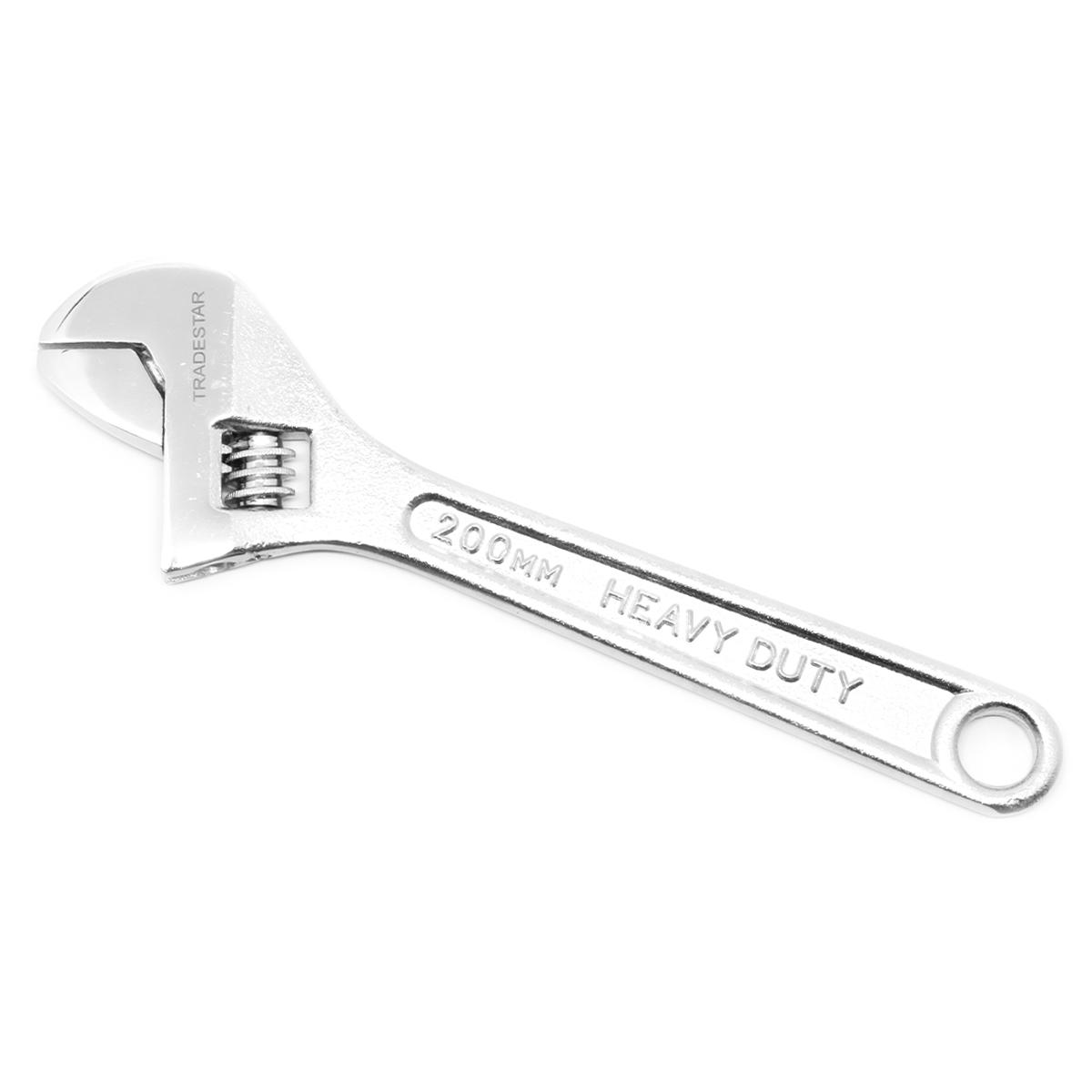 Chave Ajustável 8'' Aço Carbono Cromada Tradestar - 3