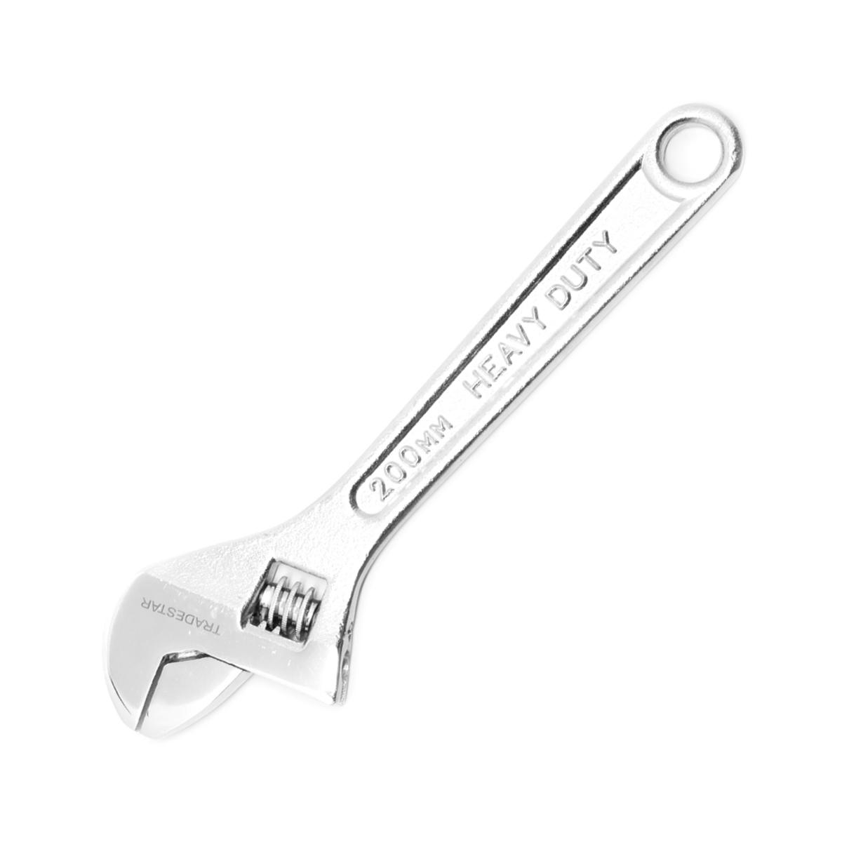 Chave Ajustável 8'' Aço Carbono Cromada Tradestar - 4