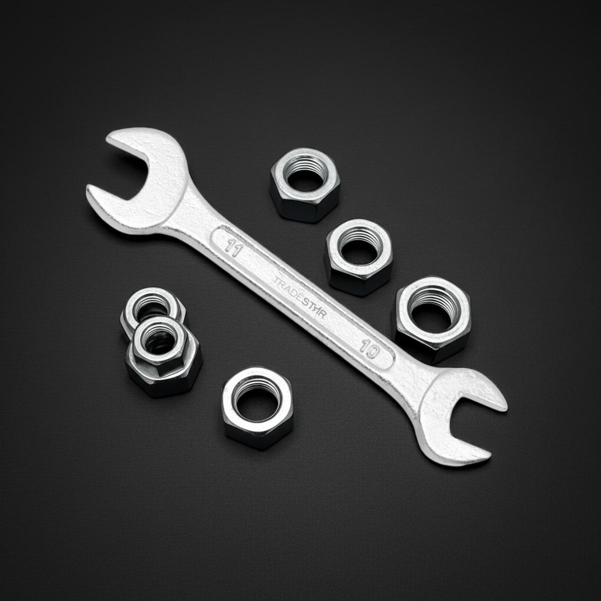 Chave Fixa 10 x 11 mm Aço Carbono Tradestar - 6