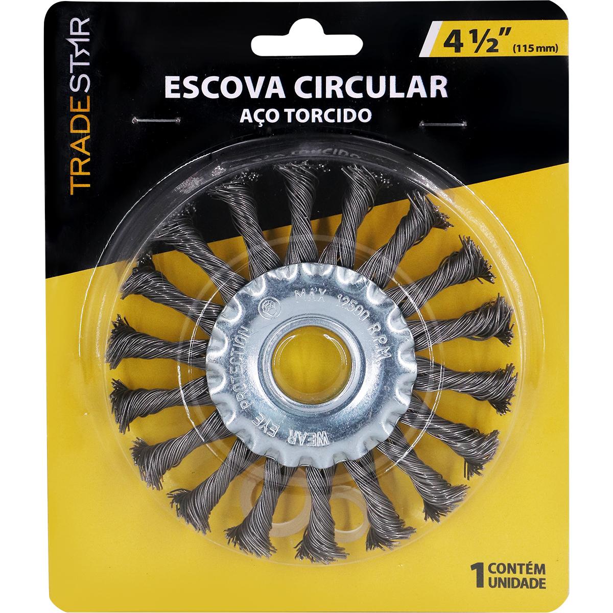 Escova Circular 4.1/2'' Aço Torcido Tradestar - 7