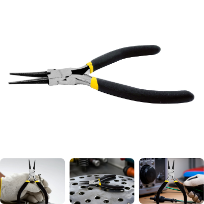 Alicate Bico Redondo 4.1/2'' Aço Carbono Tradestar