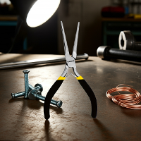 Alicate Bico Meia Cana 5.1/2'' Aço Carbono Longo Tradestar - 9