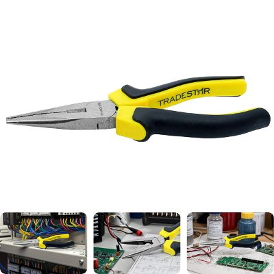 Alicate Bico Meia Cana 6'' Aço Carbono  Polido Tradestar