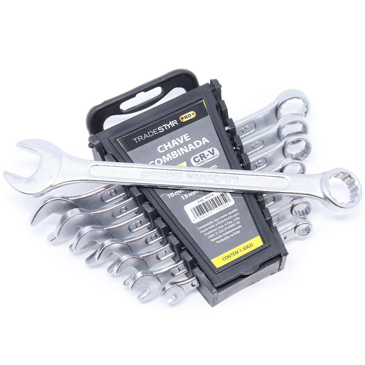 Jogo Chave Combinada 6 - 17 mm 8 Peças CR-V Tradestar - 3
