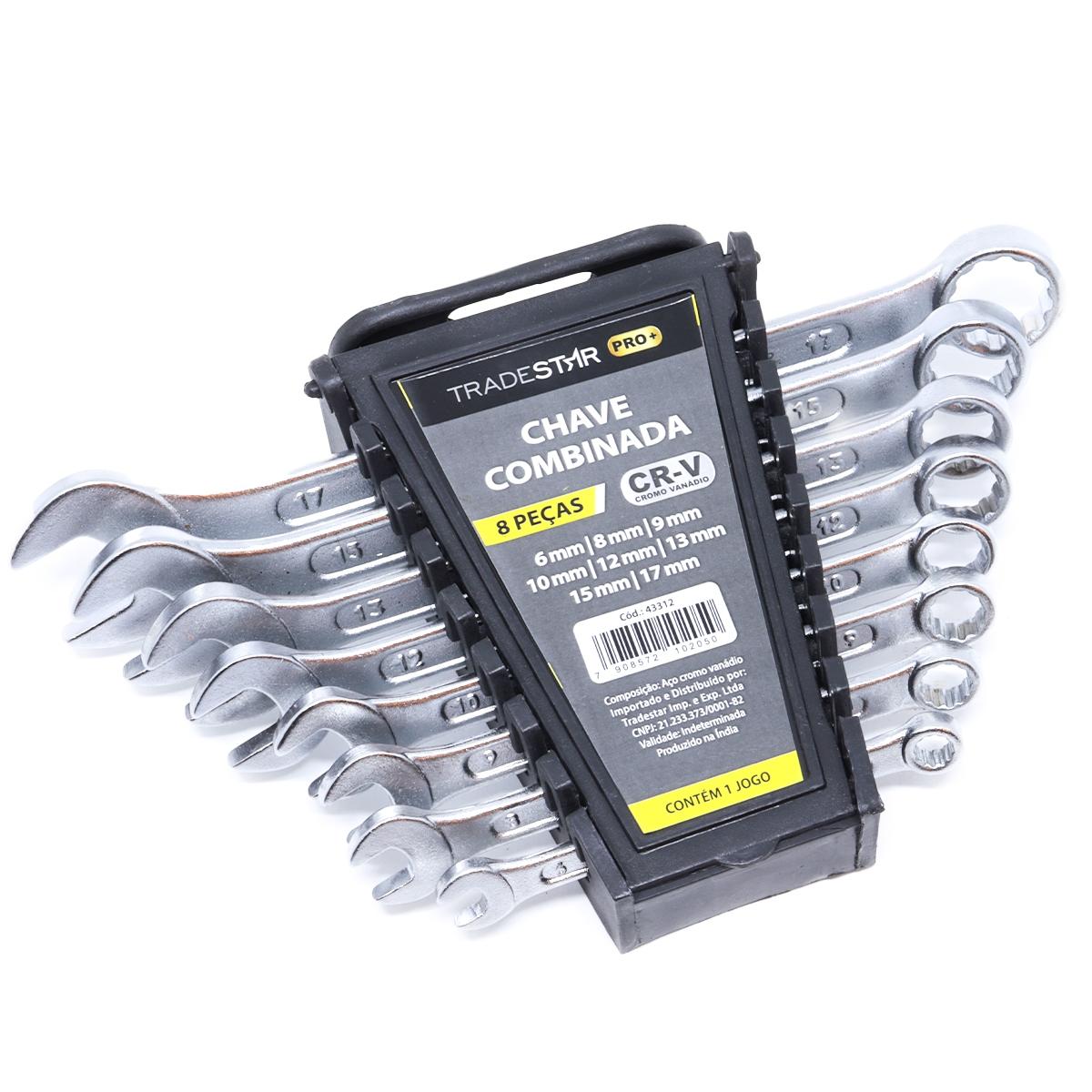 Jogo Chave Combinada 6 - 17 mm 8 Peças CR-V Tradestar - 7