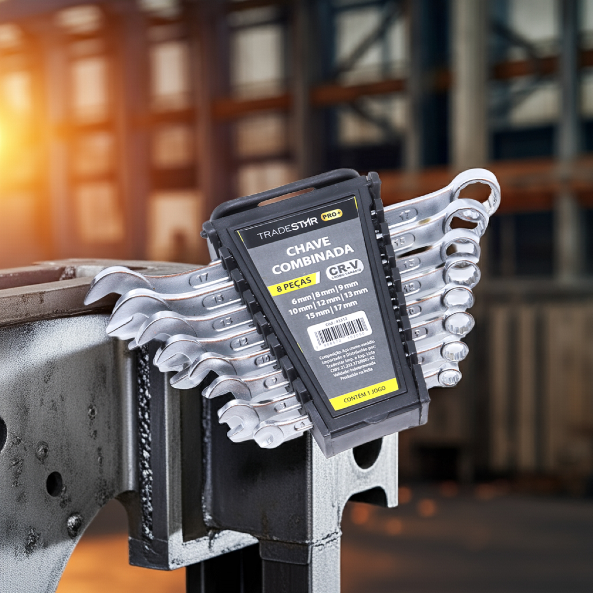 Jogo Chave Combinada 6 - 17 mm 8 Peças CR-V Tradestar - 8