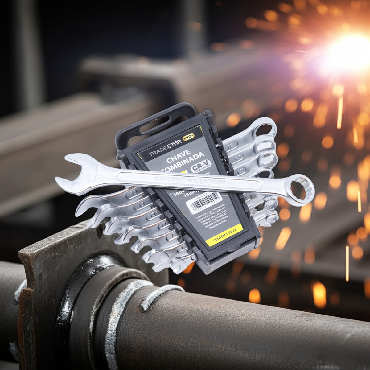 Jogo Chave Combinada 6 - 17 mm 8 Peças CR-V Tradestar - 10