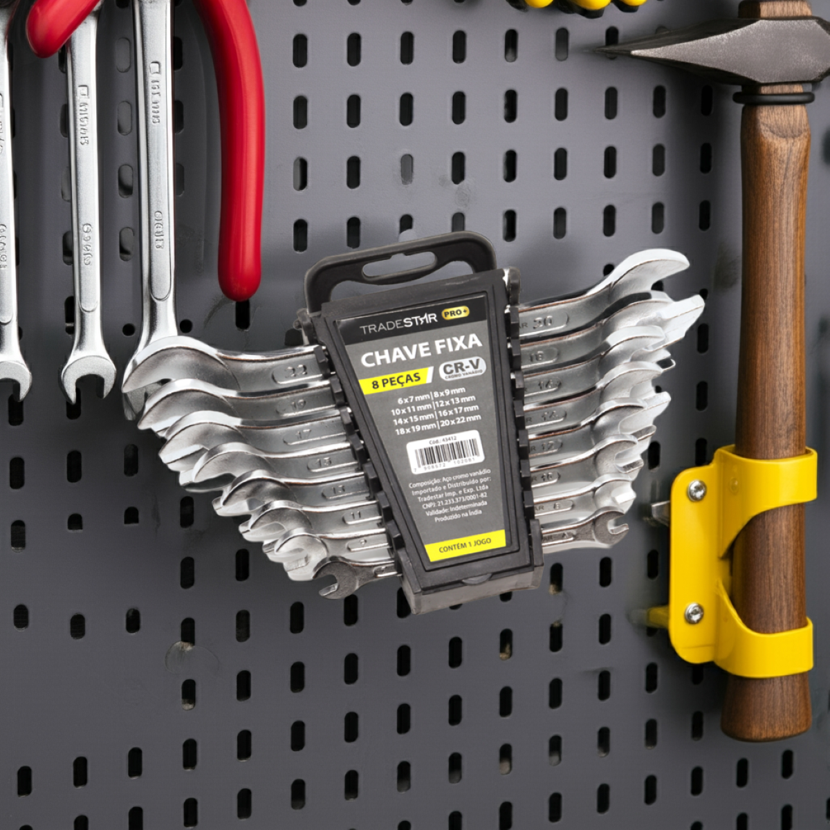 Jogo Chave Fixa 6 - 22 mm 8 Peças CR-V Tradestar - 8