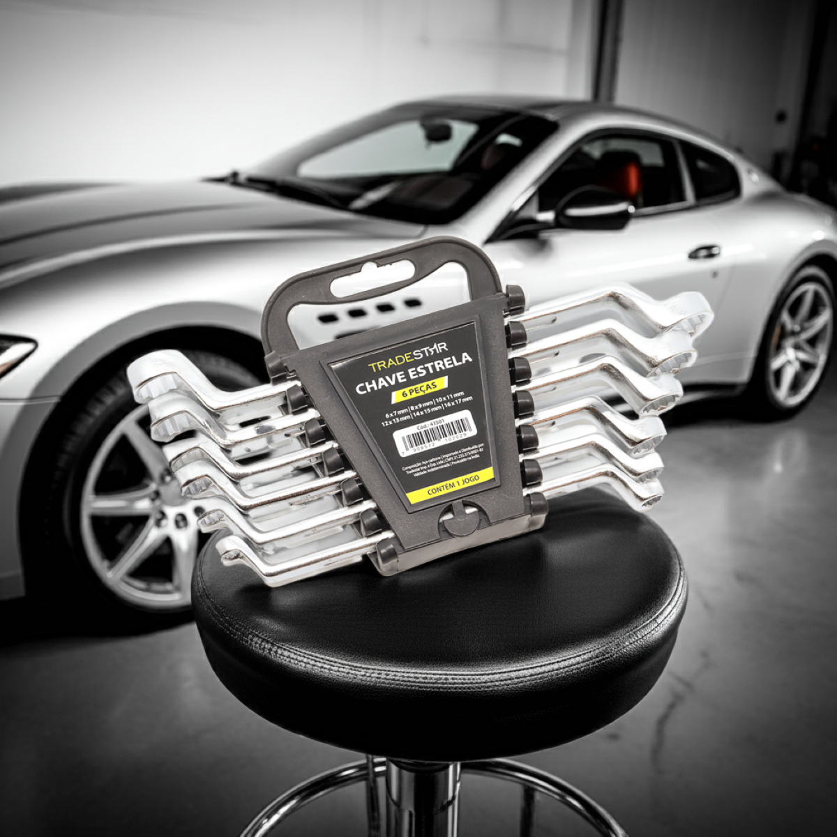 Jogo Chave Estrela 6 - 17 mm 6 Peças Aço Carbono Tradestar - 9