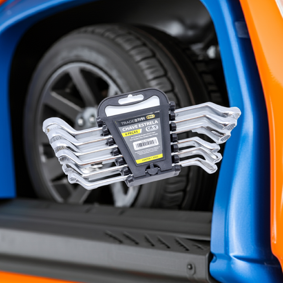 Jogo Chave Estrela 6 - 17 mm 6 Peças CR-V Tradestar - 4