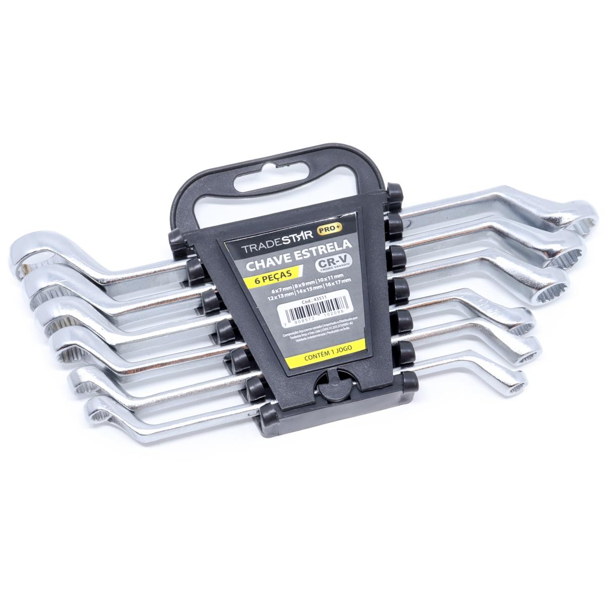 Jogo Chave Estrela 6 - 17 mm 6 Peças CR-V Tradestar - 7