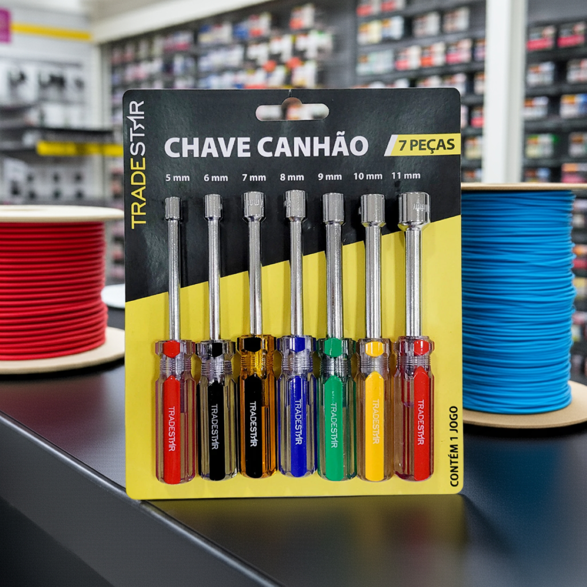 Jogo Chave Canhão 5 - 11 mm 7 Peças Aço Carbono Tradestar - 3